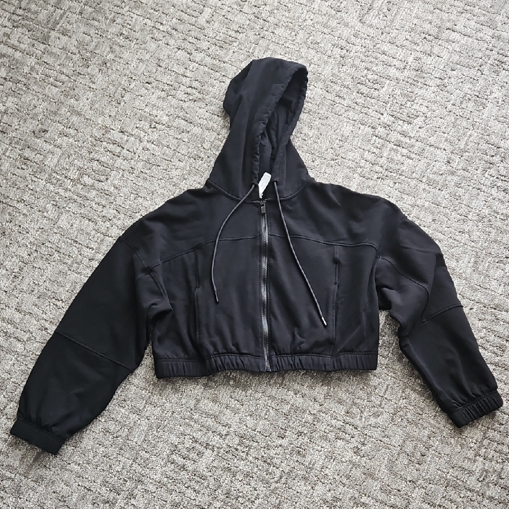 90 Degree By Reflex Black Zip-Up Hoodie